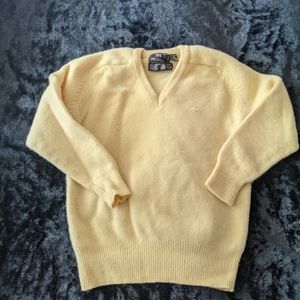 Givenchy Pale Yellow V-Neck Sweater